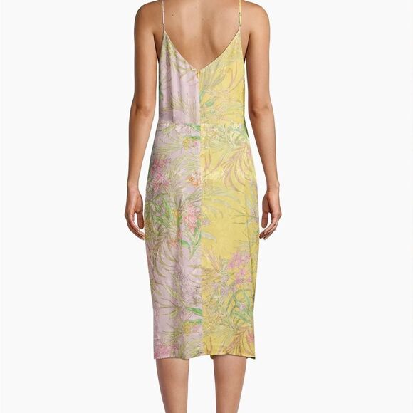 Delfi Collective Frankie Knotted Plunge Neck Floral Midi Dress| Size S - Picture 3 of 12